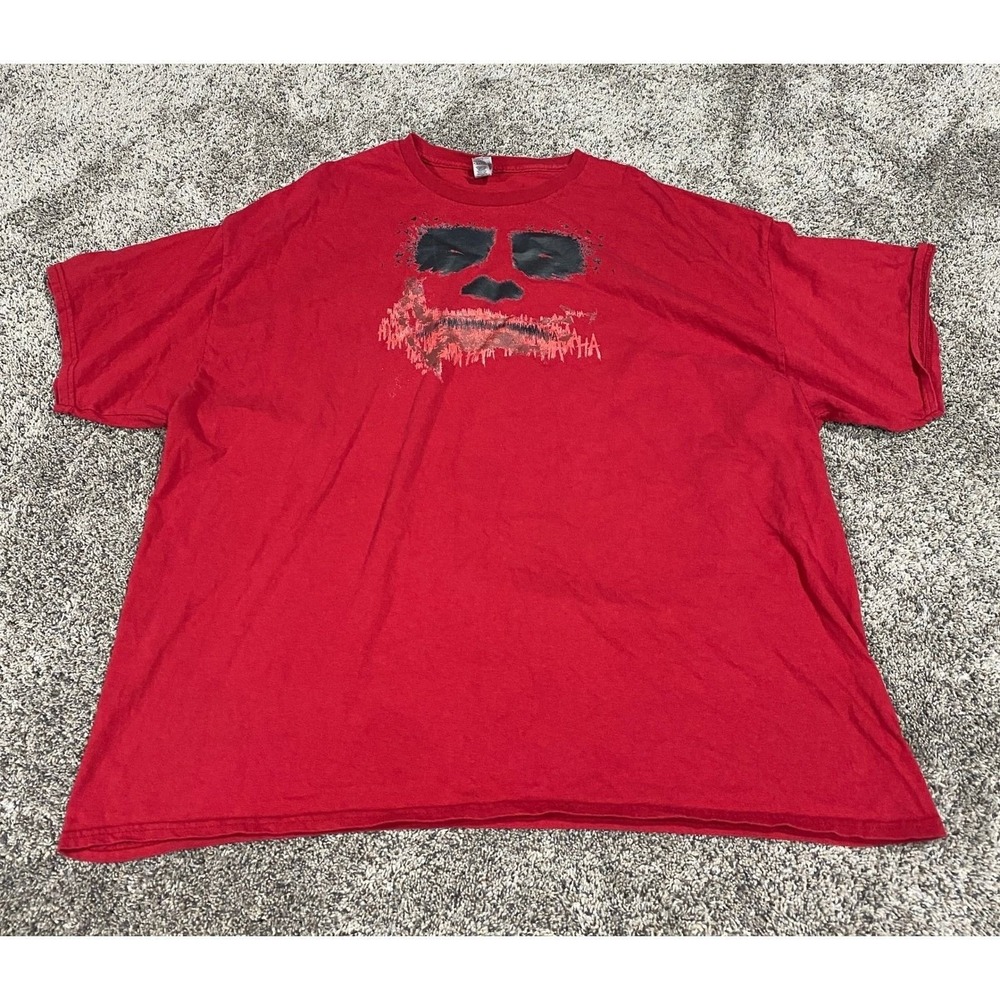 Gildan T-Shirt Joker Graphic Red 3XL Excellent